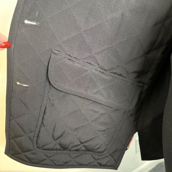 CARLISLE Balloon Print Silk Printed Jacket Coat - Picture 5 of 6